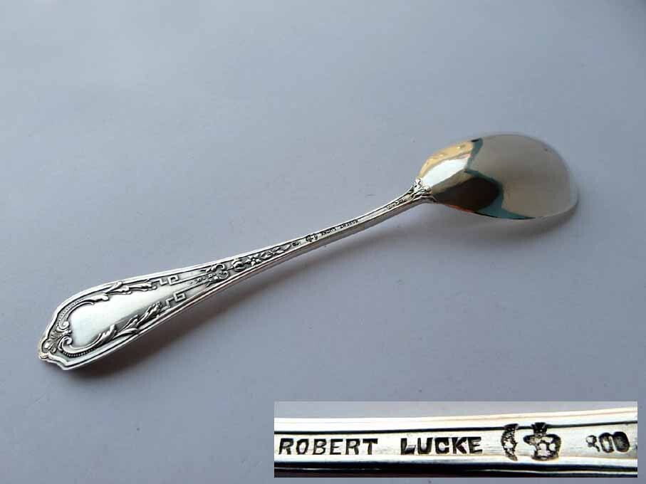 Serving Spoon/Serving Spoon / Cream Spoon Empire Robert Hatch 800er Silver G516