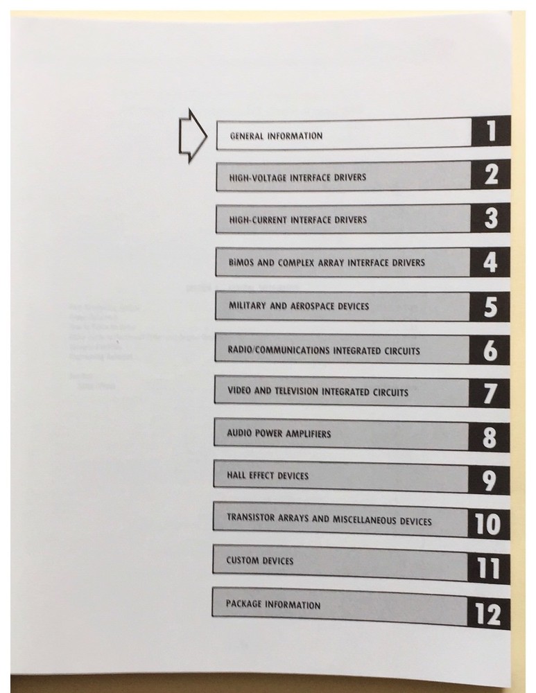 Sprague - Integrated Circuit, Supplement 1, Data Book 1985