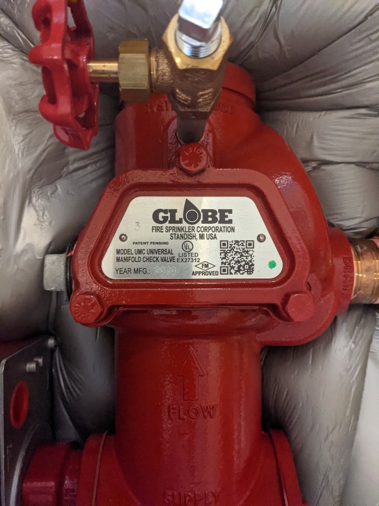 GLOBE UMC Universal Fire Manifold Check & Control Valve 3"