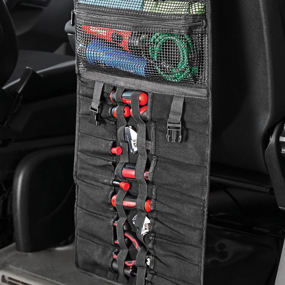 Auto Drive Backseat Roll Up Tool Organizer (Black)