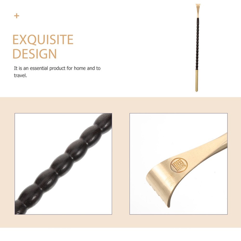 Copper Back Scratcher Ergonomic Design Convenient Itch Long Handle Telescopic