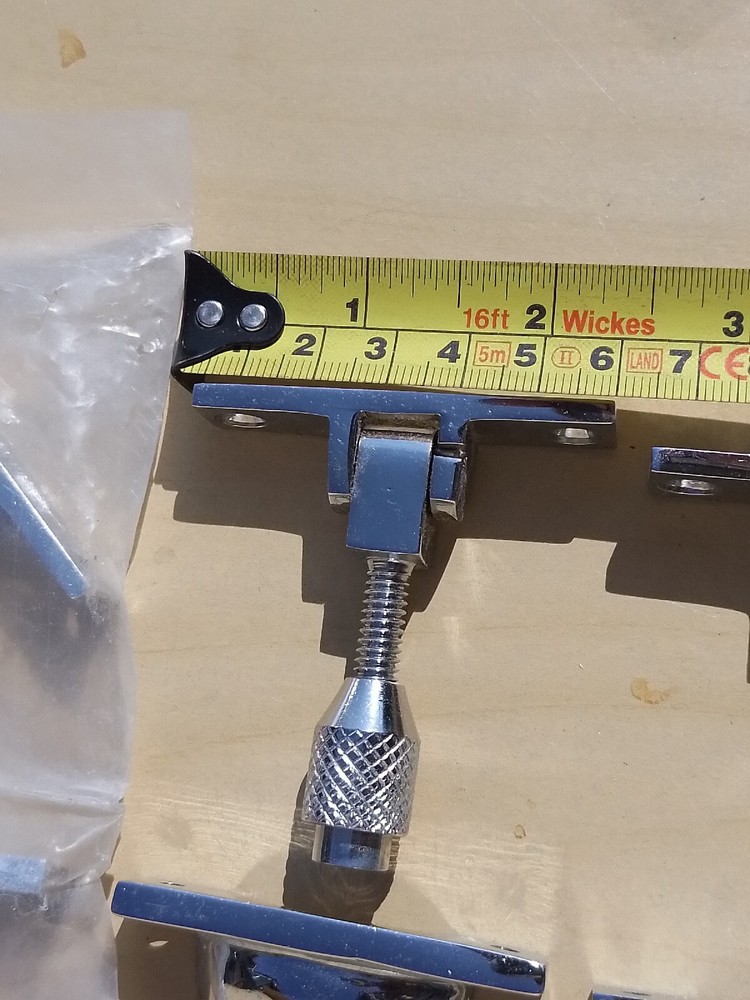 Retro Victorian style Silver Metal Sash window Lock Latch Catch Security Set 3