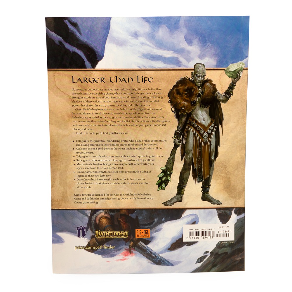Pathfinder (RPG) Campaign Setting: Giants Revisited