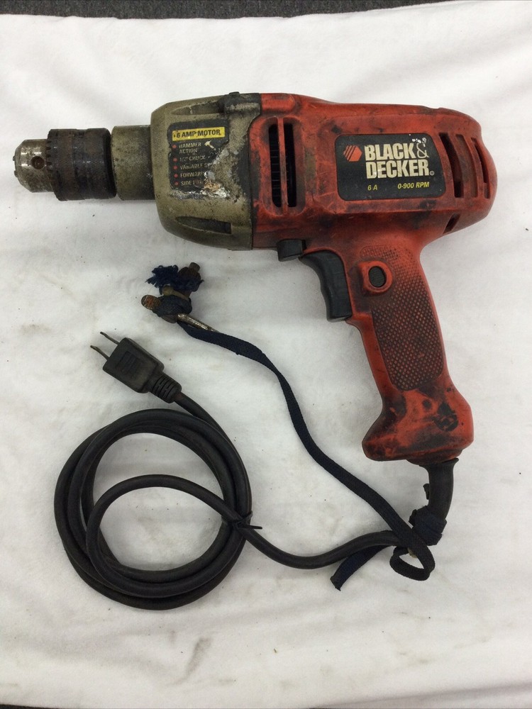 Black & Decker DR600 Type 3 Corded Hammer Drill - Works, Preowned