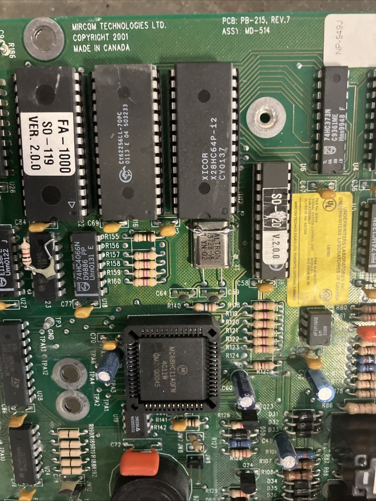 Mircom Fire Alarm Main Control Board