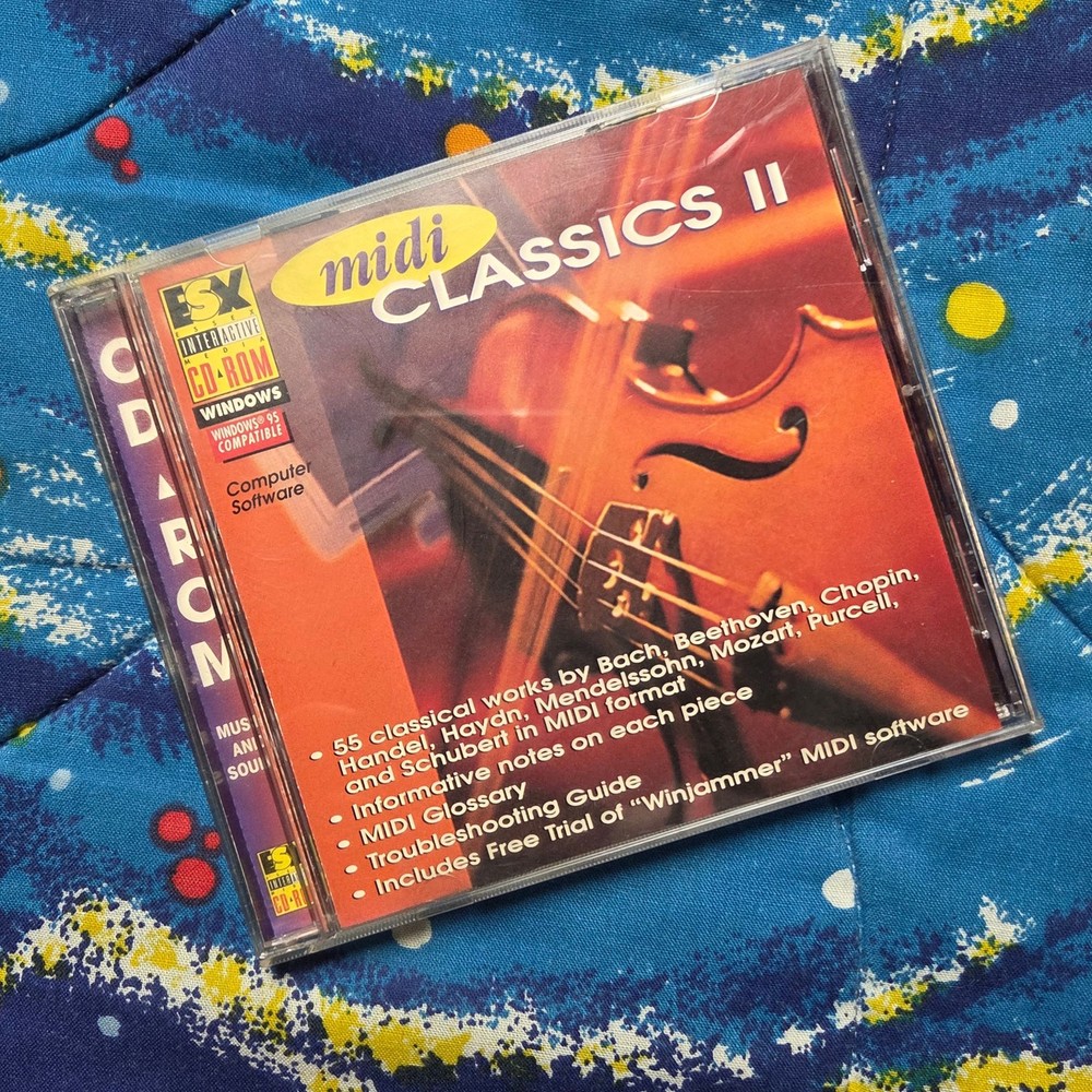 Essex Interactive MIDI Classics II CD-ROM Windows 95 PC Classical MIDI Software