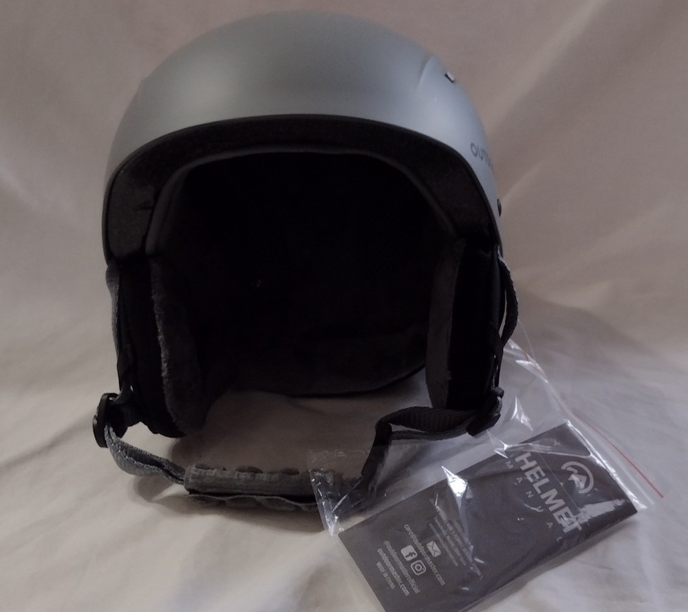 Outdoor Master Snow Helmet Size Med Adjustable Grey NWT