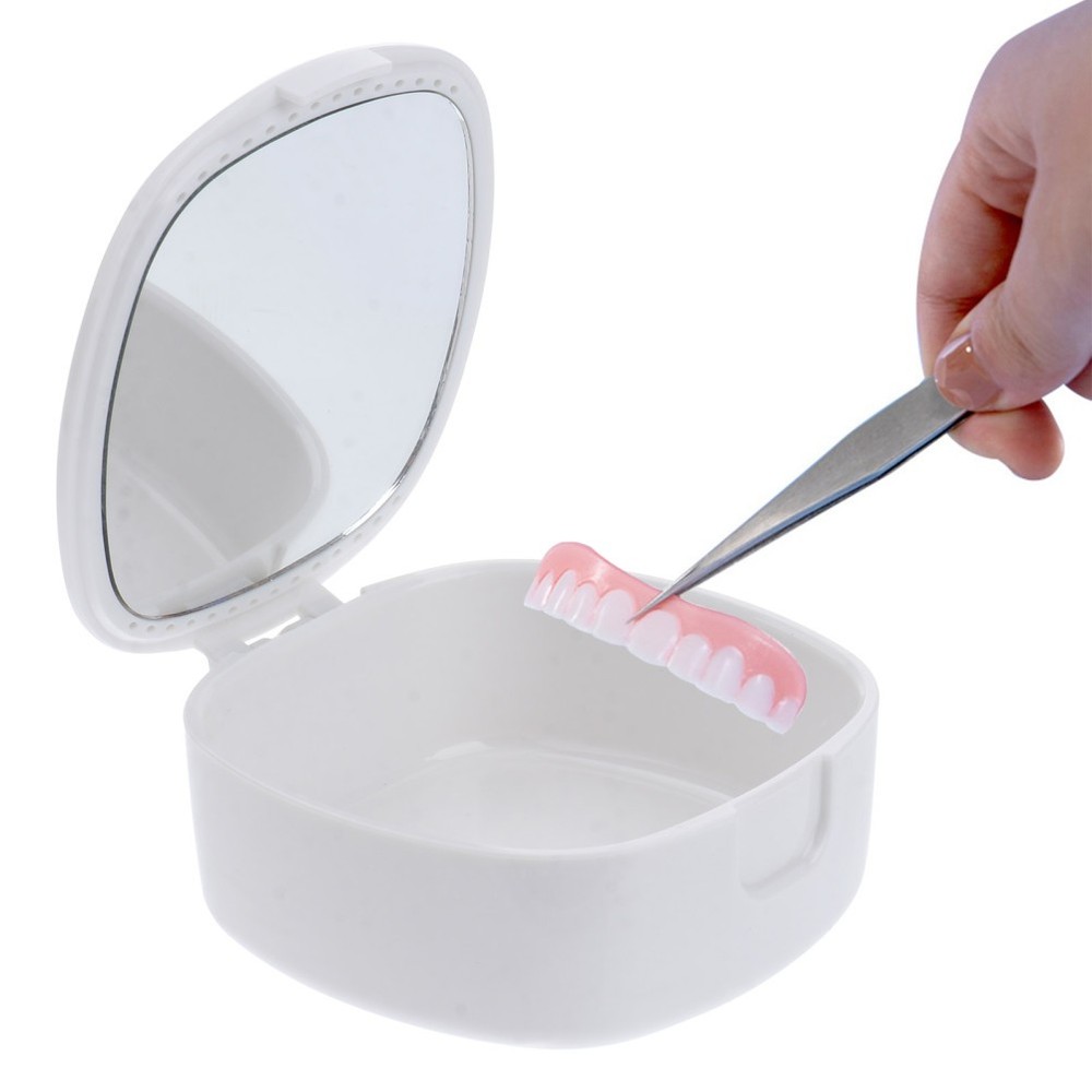 Mirror Retainer Case Retainer Mouth Guard Denture Storage Box