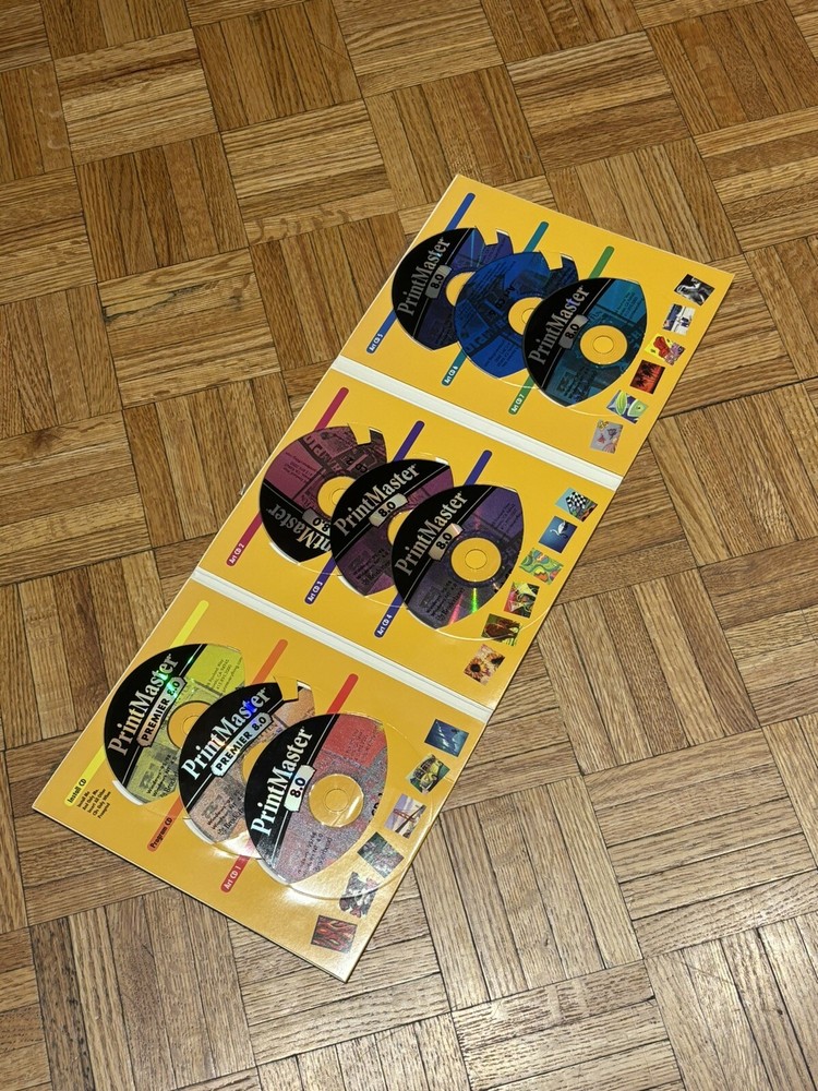 Vintage Print Master Premier 8.0 PC Software - WINDOWS 95 98