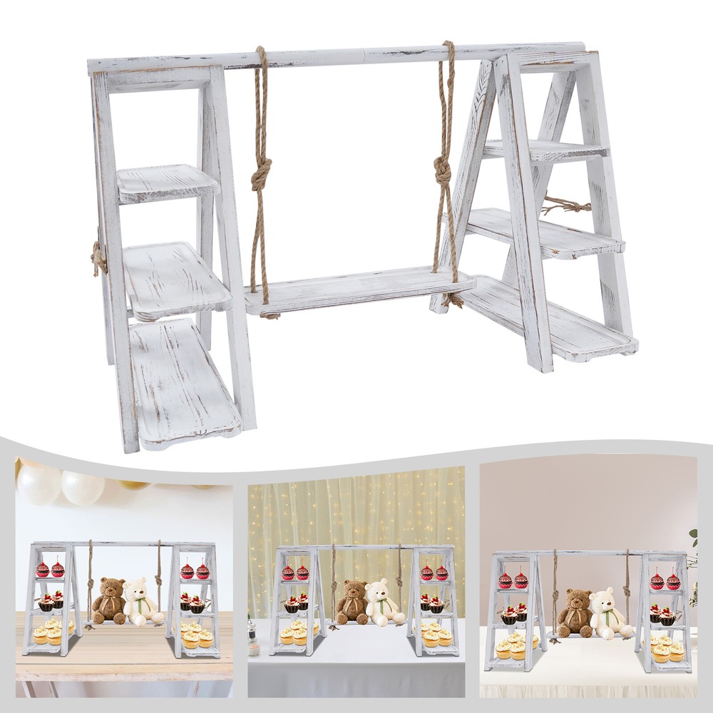 3 Tier Cupcake Stand Serving Ladder Stand Table Display Set With Removable Trays