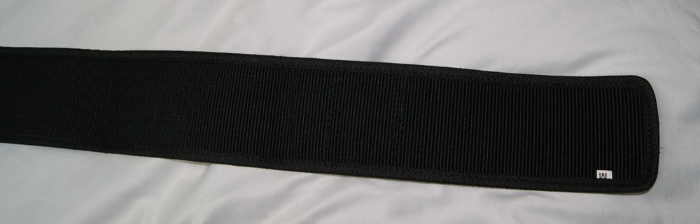 ibro weight belt medium black hook & loop closure w/ metal buckle