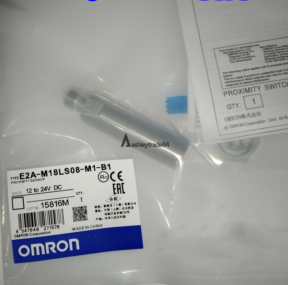 Omron-E2A-M18LS08-M1-B1 Proximity Switch 1PC New