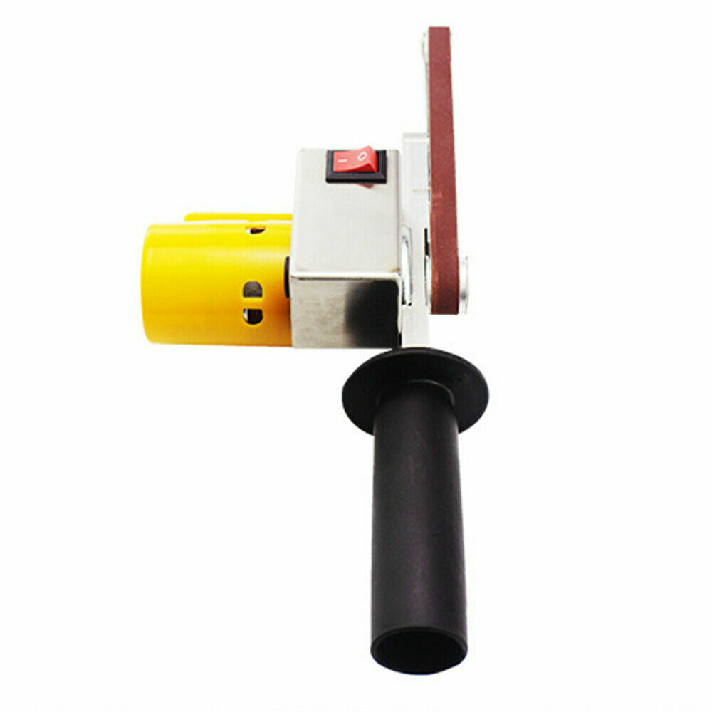Electric Belt Sander Handheld Mini Grinder Small Machine + 10 Sanding Belts