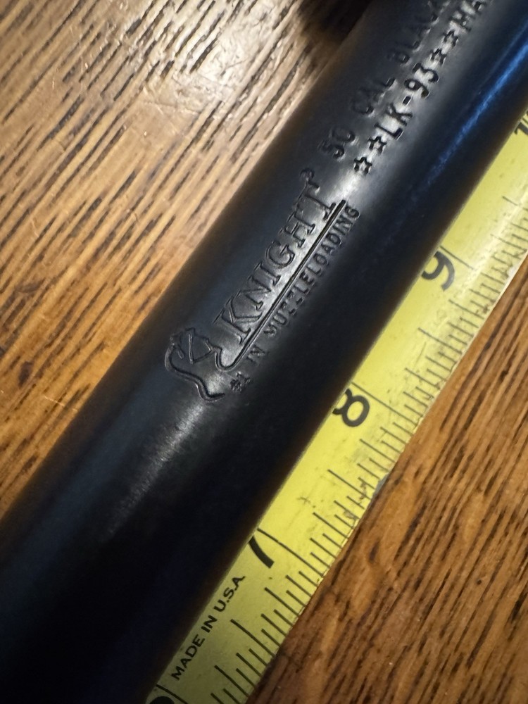 Knight Lk93 50 Cal Muzzleloader Barrel With Trigger And Sights Read #5925