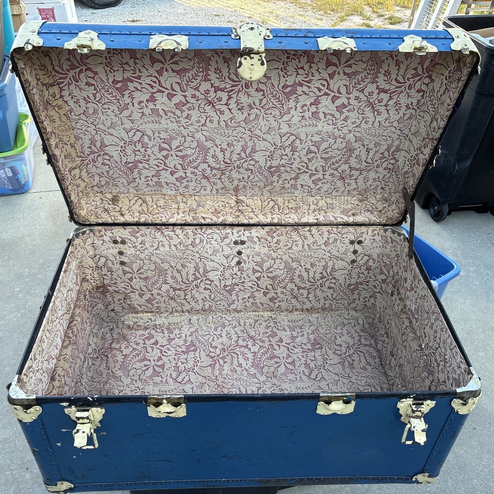 Large Antique Storage/ Travel Trunk (Very Deep)