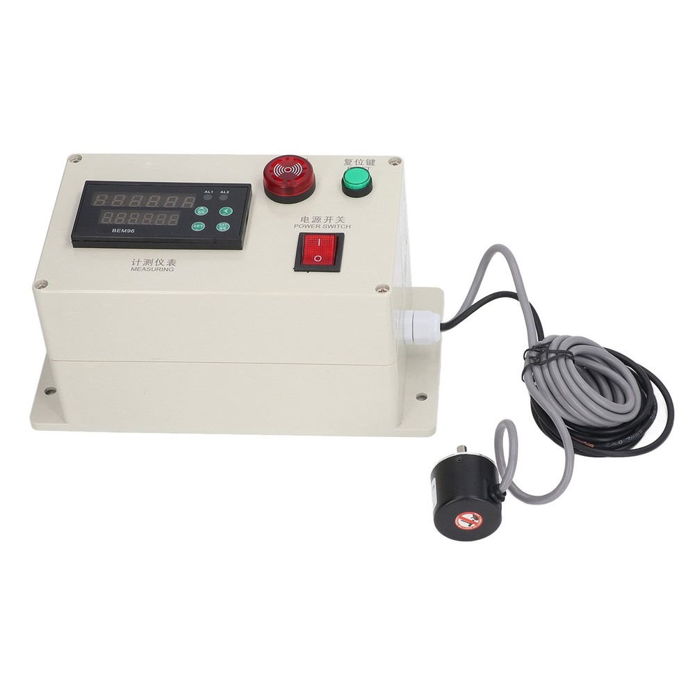 Digital Yard Meter Counter With Spring Bracket 6 Digit Roller Cable Wheel New