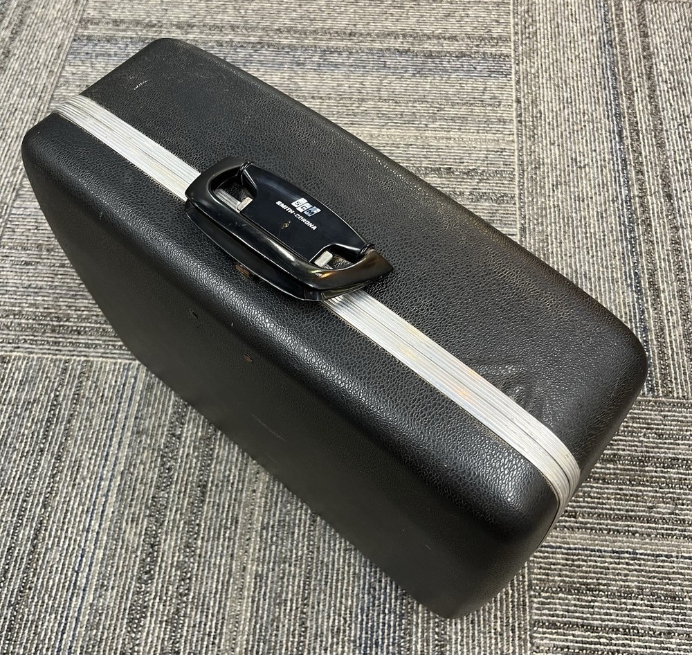 SCM Smith Corona Cougar Automatic 12 Portable Typewriter W/Case Tested