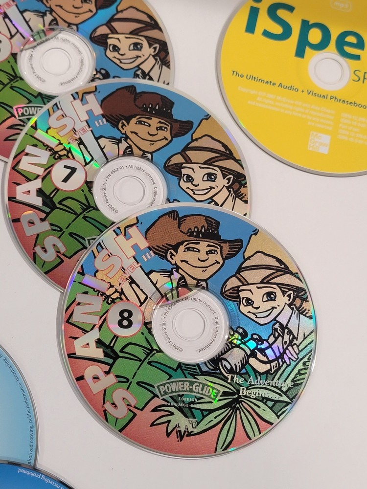 35 Spanish Loose Language PC CD-ROMs & Audio CDs - Living Language Learning