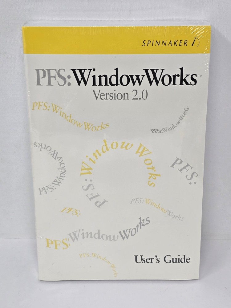 Vintage PFS: WindowWorks Version 2.0 & WinFax Lite User's Guide Set - SEALED