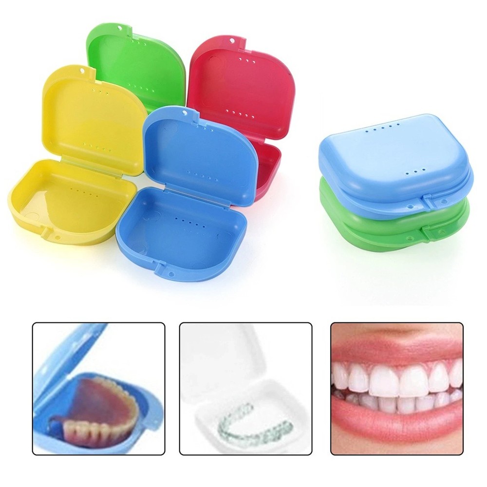 Dental Assorted Orthodontic Retainer Denture Container Teeth Storage Case Box