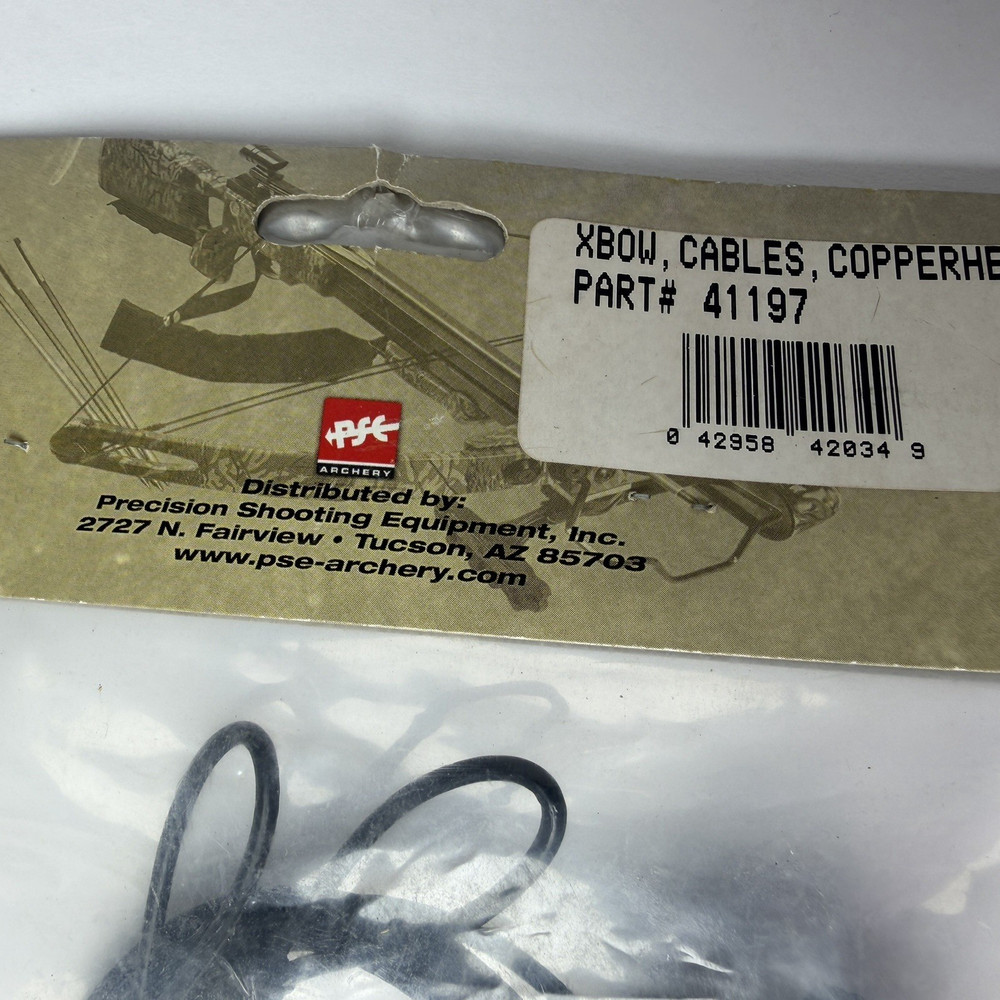PSE Viper Copperhead Crossbow Cables # 41197 New in Package
