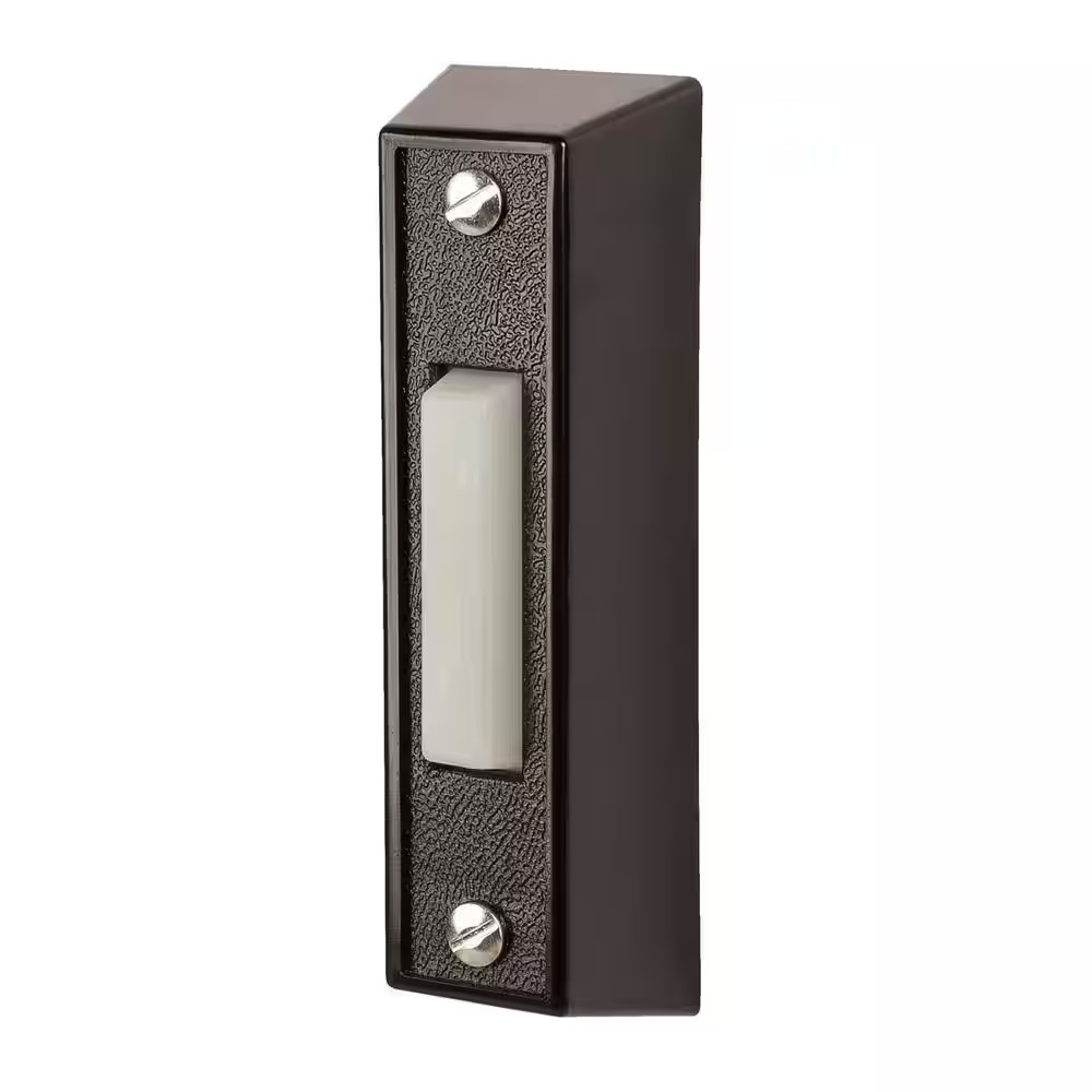 Wired Doorbell Push Button, Black