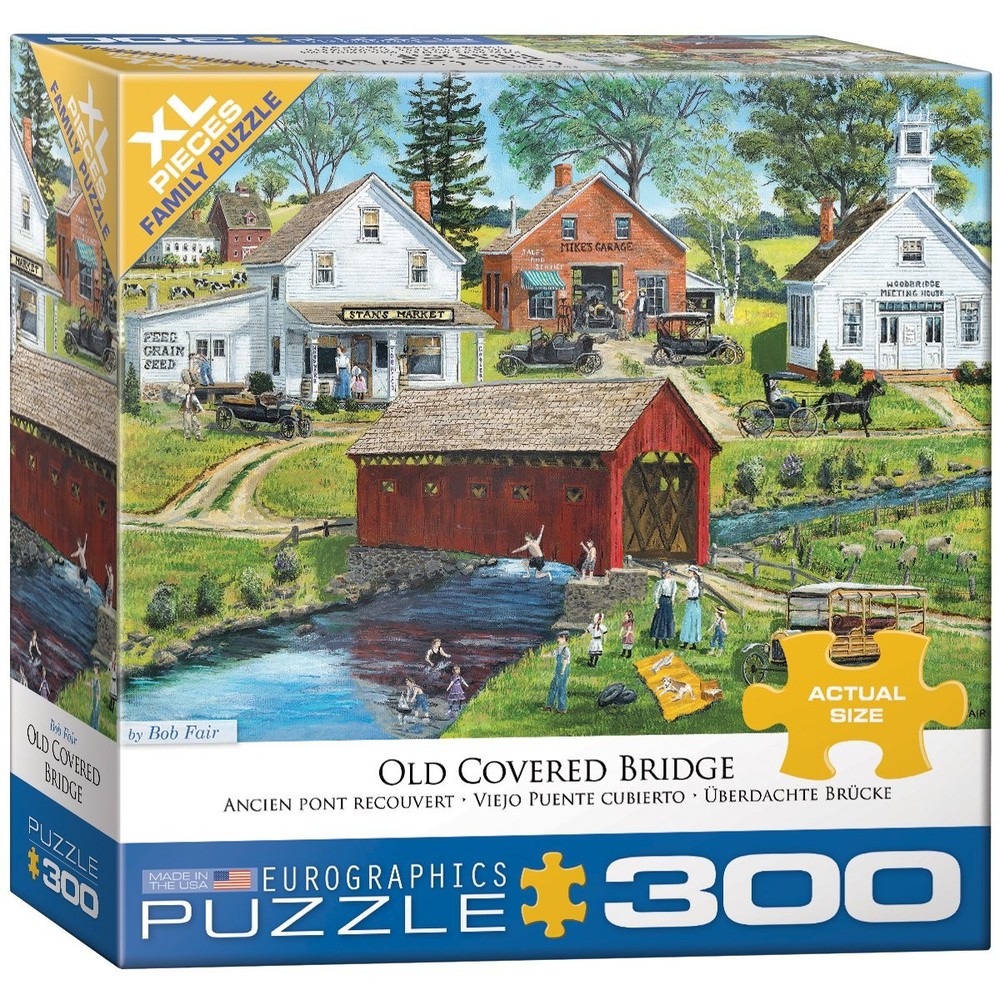 Old Covered Bridge Family Puzzle 300pc