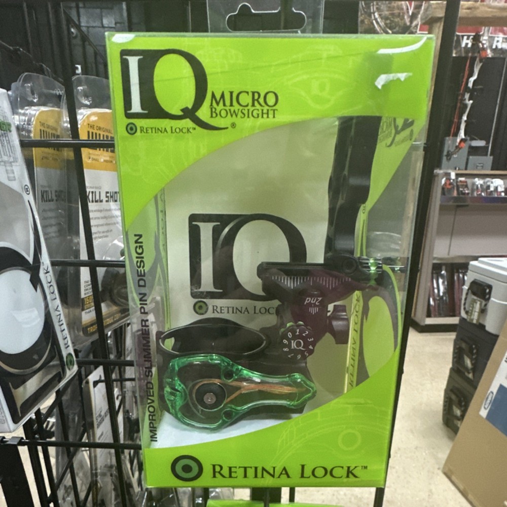 IQ Bowsight Micro Bowsight Retina Lock Fixed Pin Sight 5-Pin Green