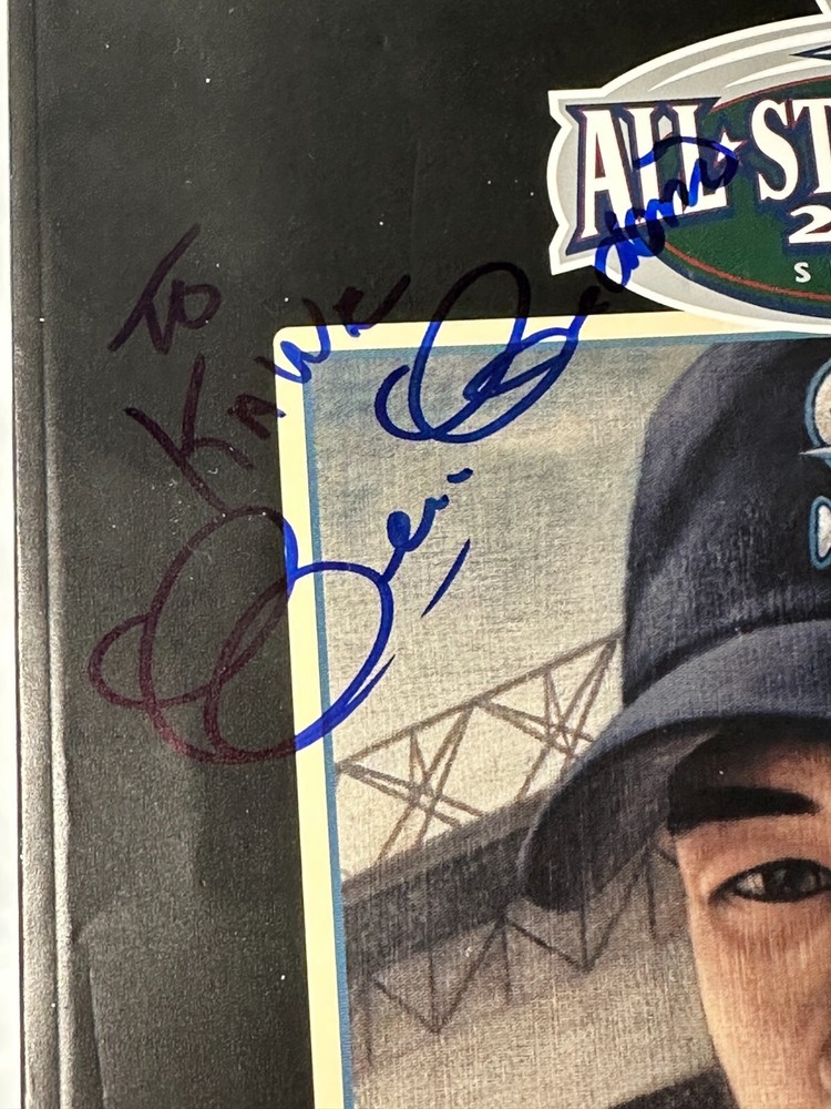 2001 MLB ALL-STAR PROGRAM signed auto Cesar Cedeno , Dave Henderson