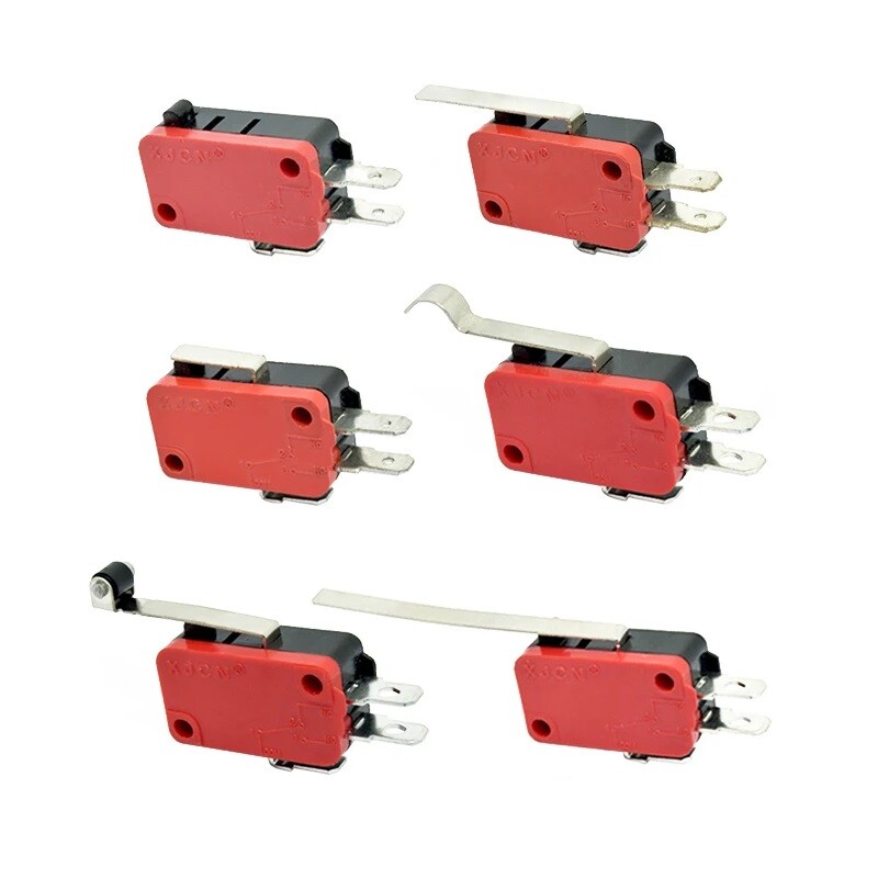 10x Roller Lever Micro Limit Switch Sensor Activated 5A 250VAC Momentary ON/OFF