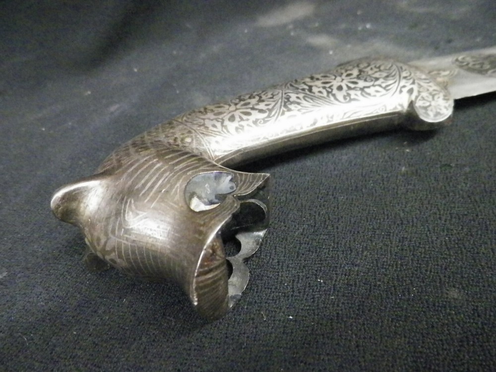 Vintage Damascus Panther Dagger