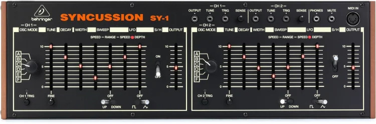 Behringer Syncussion SY-1 Dual-channel Analog Percussion Synthesizer