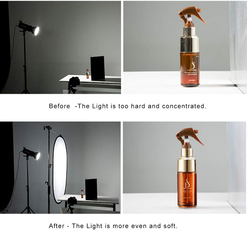 Soft White Diffuser Foldable Light Diffuser Light Diffusion Panel with Carry Bag