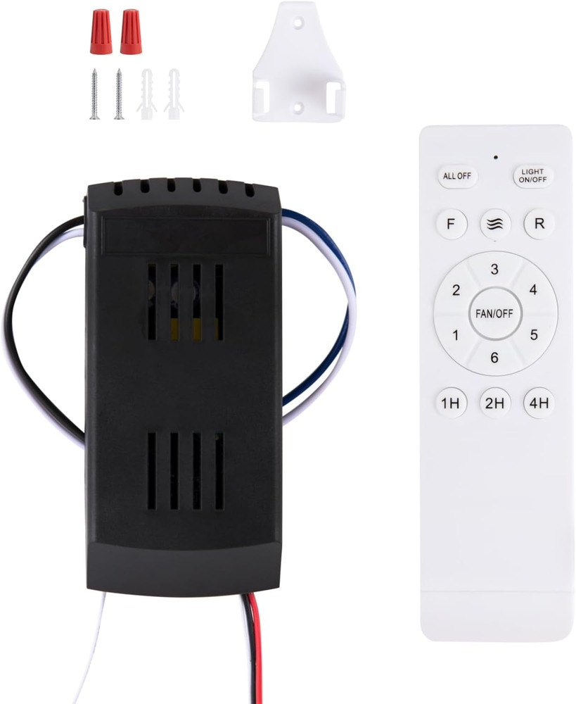 Ceiling Fan Remote Control Kit Replacement, 6-Speed & Timing, Remote Replacement