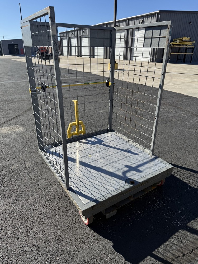 Order Picking Cage Cart with Aluminum Deck