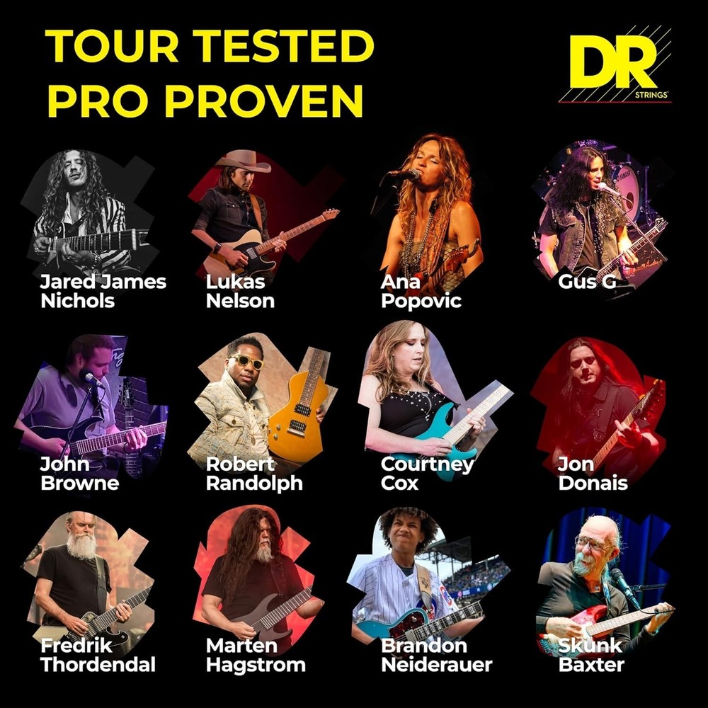 DR Strings NEON Hi-Def Green SuperStrings Light Electric Guitar Strings