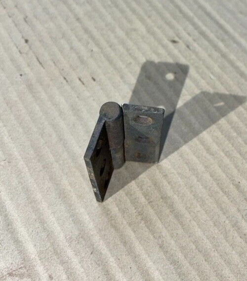 1) Early cast iron drop-on door hinge 2 1/2" x 2"