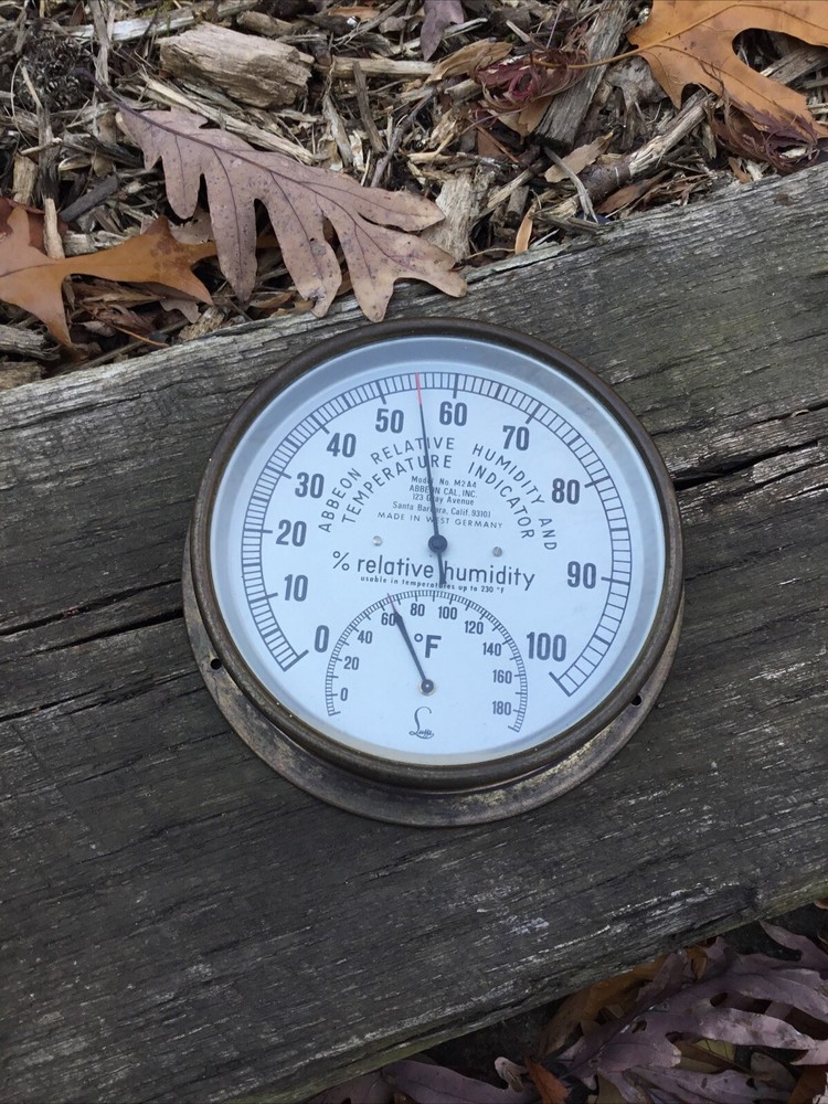 Abbeon Relative Humidity & Temperature Indicator Vintage West Germany