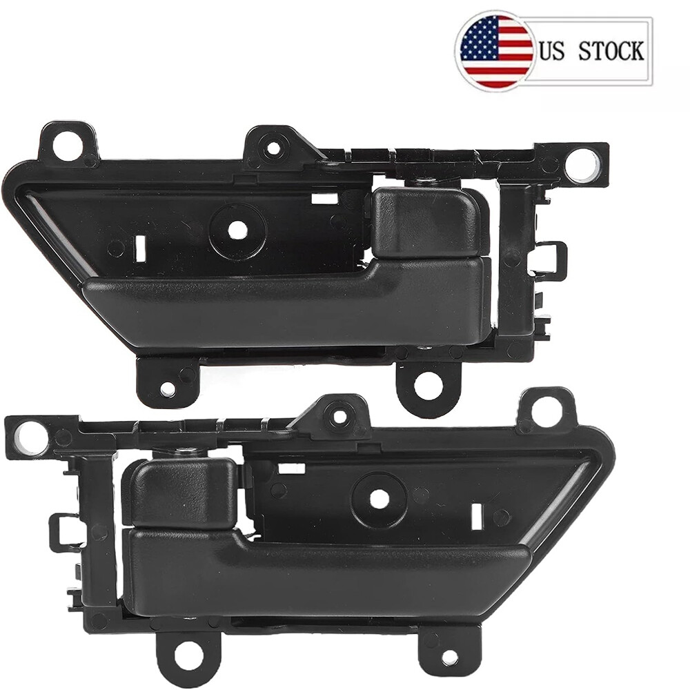 2 PCS Interior Door Handle for 2007-2012 Hyundai Veracruz Driver Passenger Black