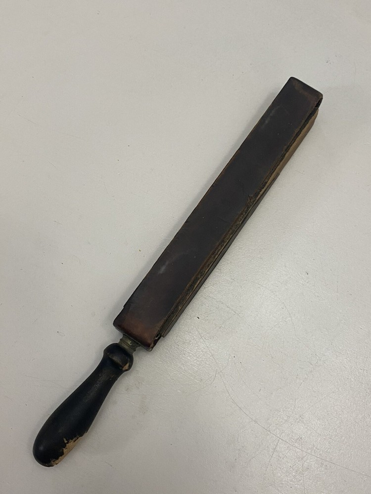 leather razor strop vintage pigskin