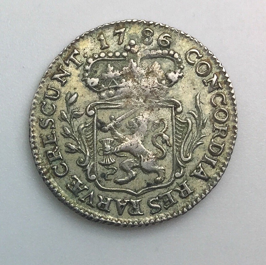1786 Netherlands 1/4 Silver Ducat KM#99 Nice Grade Coin No issues