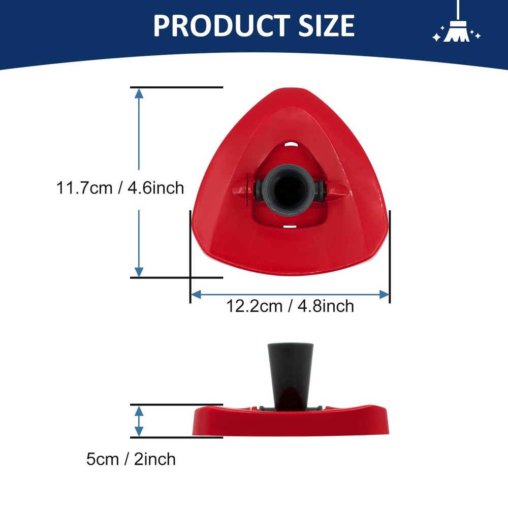 Spin Mop Head Base with Ocedar RinseClean 2 Tank System Only Spin Mop Heads B...