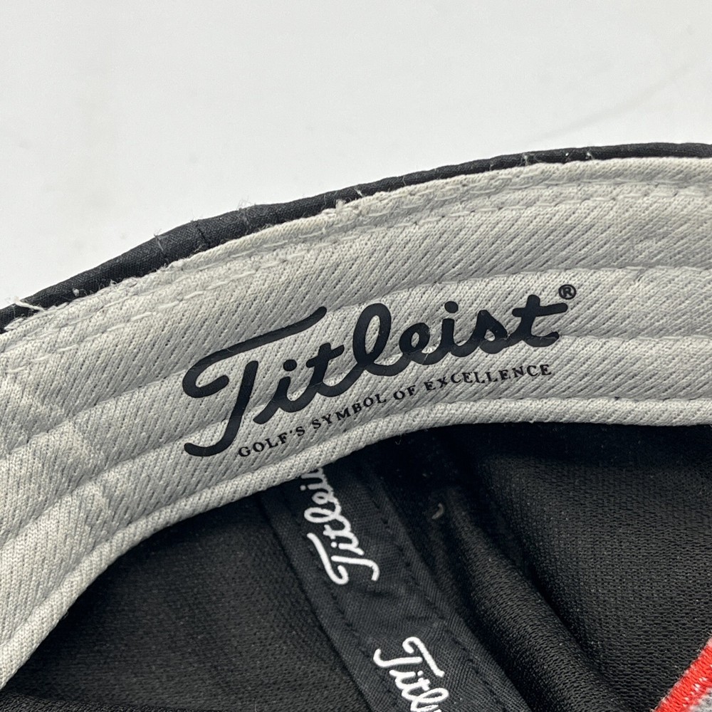 Titleist Pro V1 Footjoy Adjustable Strapback Golf Hat Black Blue