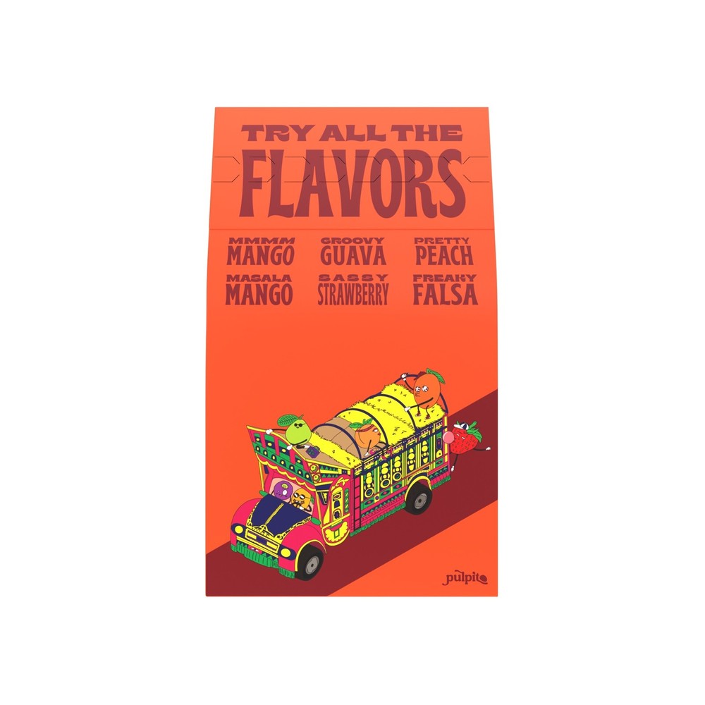 Pulpito Masala Mango Organic Dried Fruit, 5.2 Oz - NON-GMO - Fruit bites