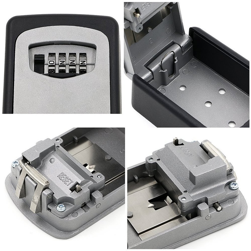 JUN-L Outdoor Indoor Wall Mounted Combination Code Key Storage Security Safe Box