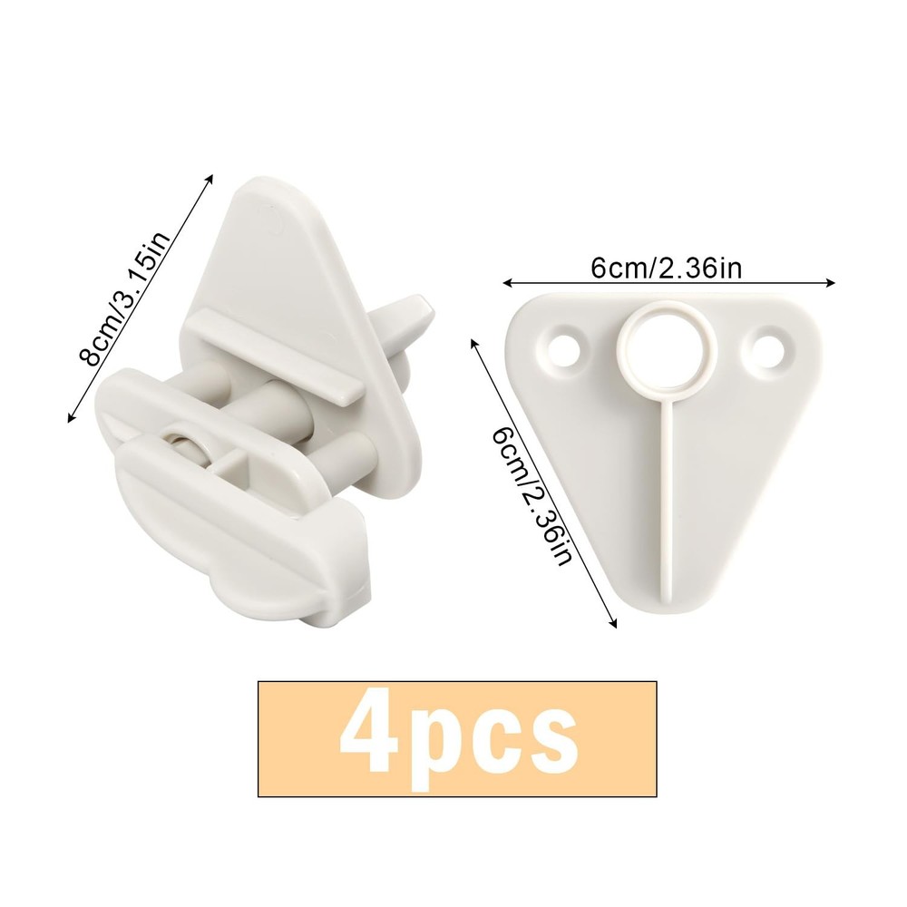 4 PCS Pontoon Gate Latch Replacement Kit Fits 11.25 Inch Square Frame Tool