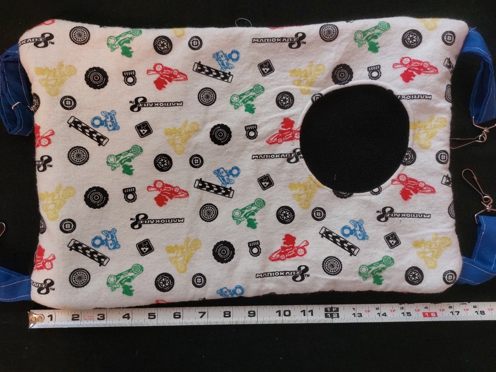 Ferret Hidey-Hole Hammock - Mario Kart Pattern