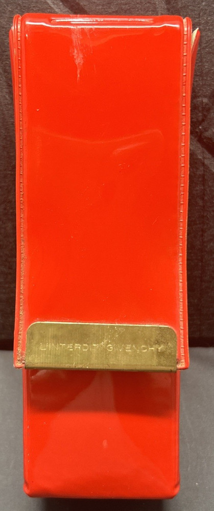 Givenchy L'Interdit Vintage Red Vinyl 6.5" Case with Snap