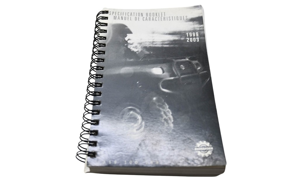 Aftermarket 219100168 Specification Booklet 1999 2003