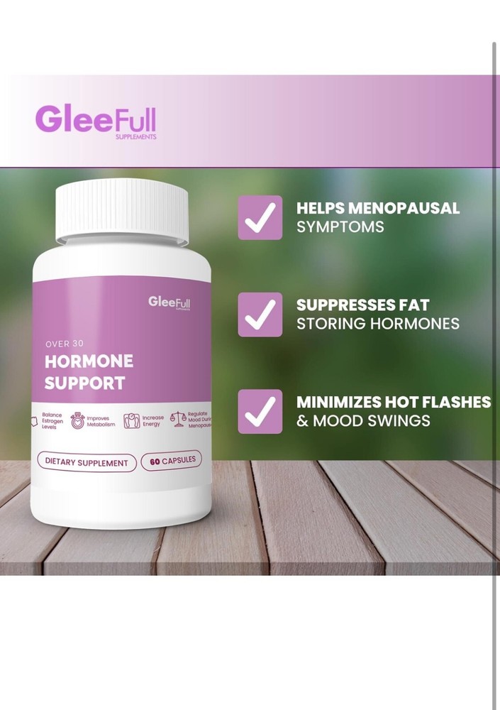 Gleeful Over 30 Hormone Support-Menopause Supplement